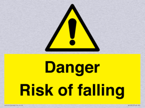 Danger Risk of falling